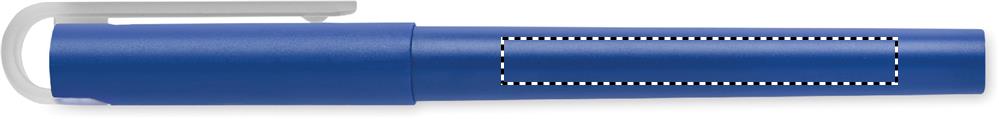 Penna a sfera gel blu RPET barrel right handed 04