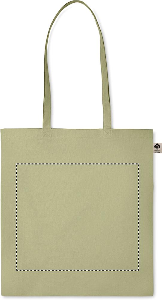 Organic cotton shopping bag front td1 09