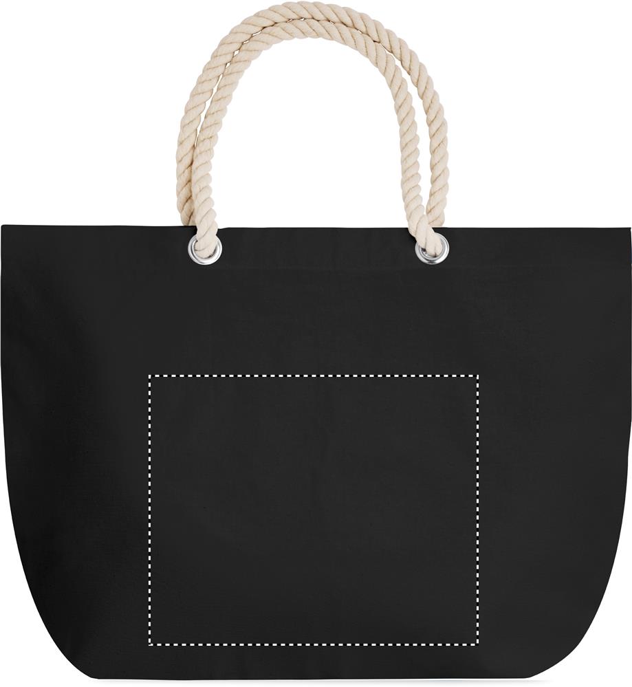 Beach bag with cord handle side 2 embroidery 03