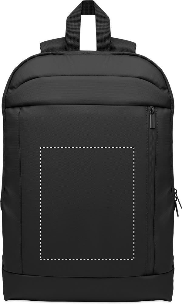 Expandable 600D RPET backpack front 03