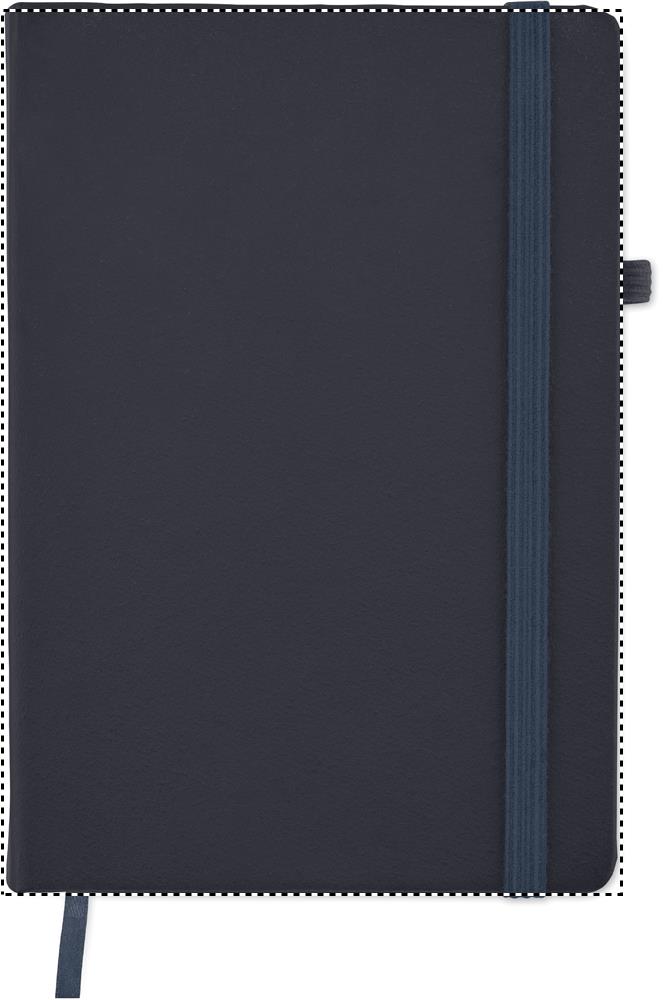 Recycled PU A5 lined notebook front pd 85