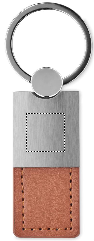 Portachiavi in metallo front silver part 01