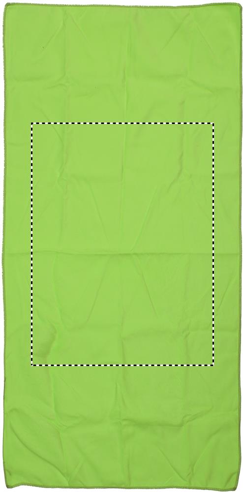 Sport towel in nylon pouch towel front 09