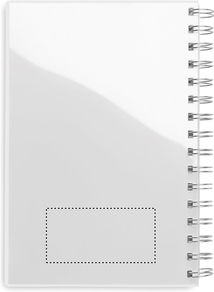 A5 RPET notebook recycled lined transparent back p 06