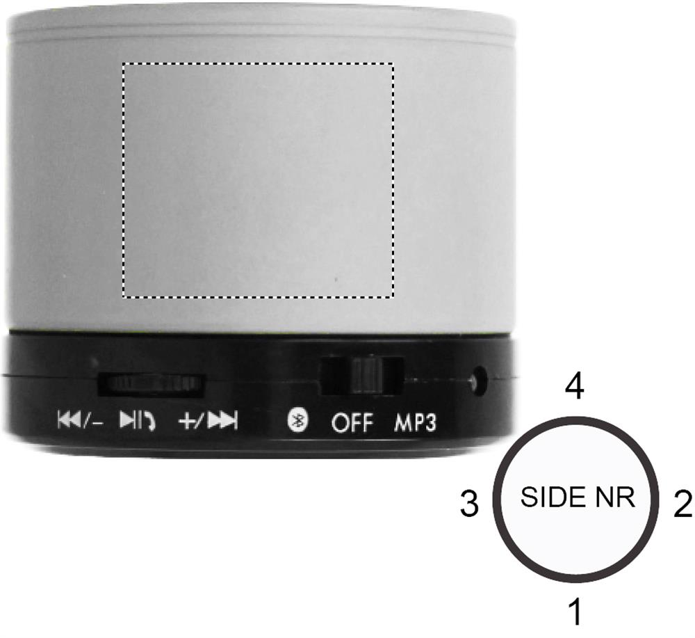 Round wireless speaker side 1 16