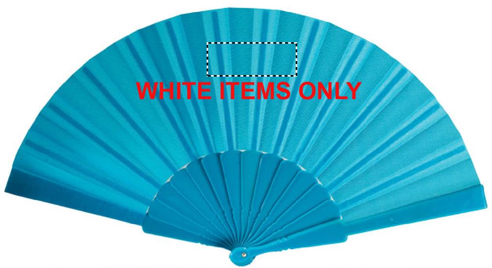 Manual hand fan front on white 04