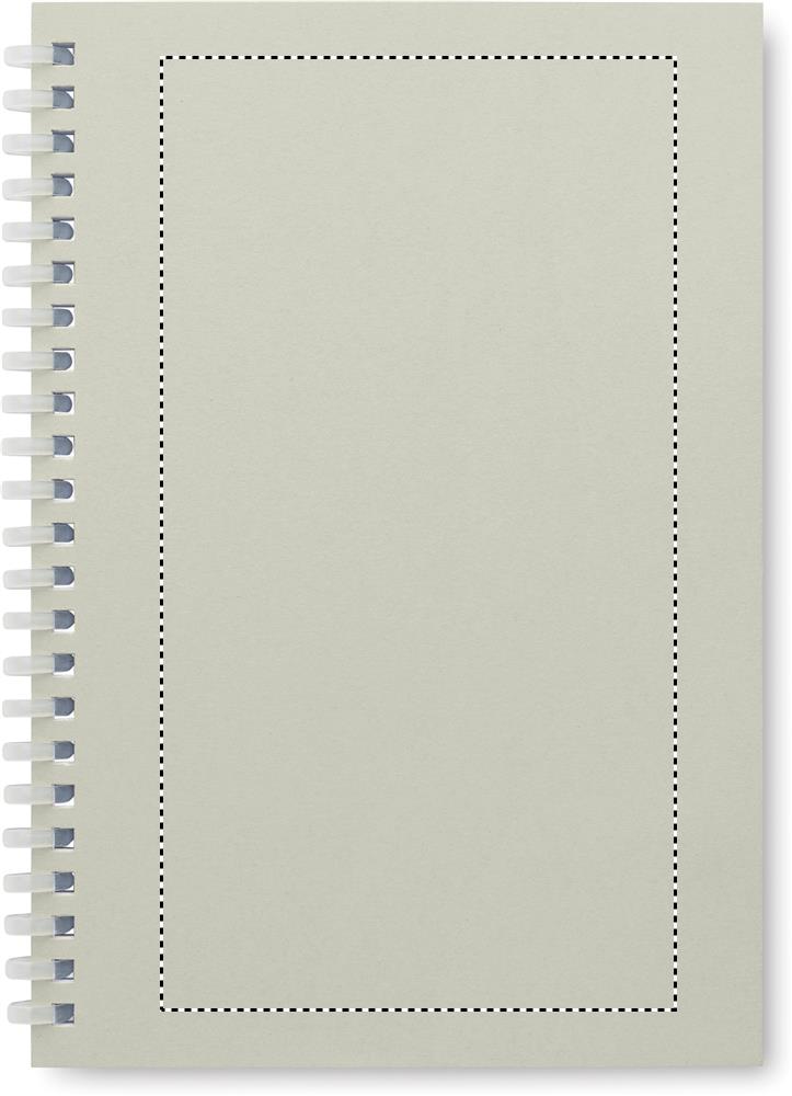 Notebook in cartone riciclato A5 front screen 65