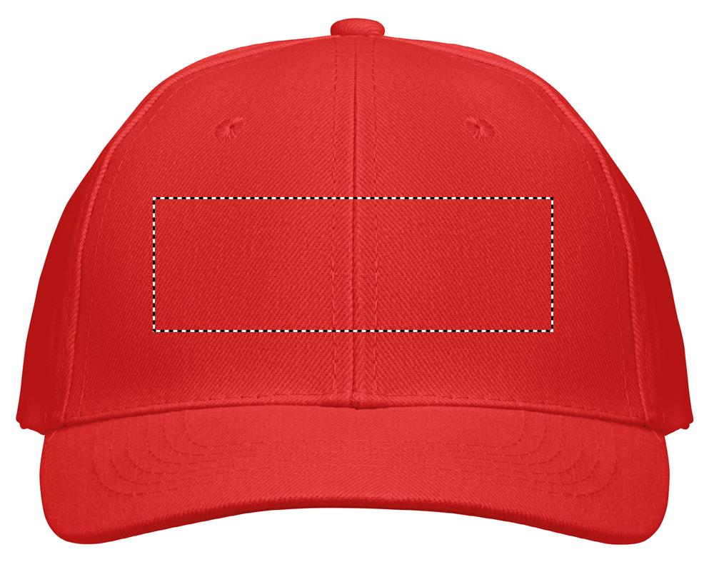 BUFFALO SIX PANEL CAP front embroidery rd