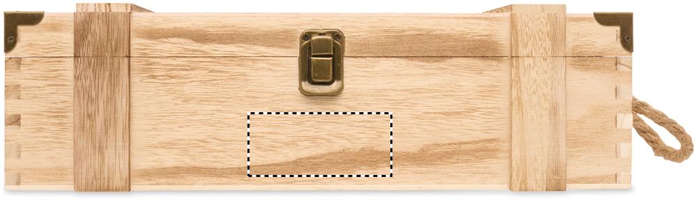Paulownia wood wine gift box front pad 40