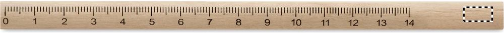 Carpenters pencil with ruler front 40