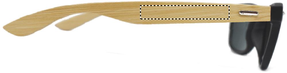 Sunglasses with bamboo arms right leg 17
