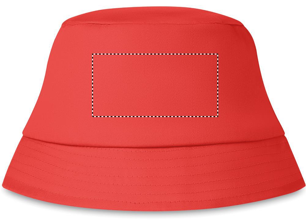 Cotton sun hat 160 gr/m² transfer front 05