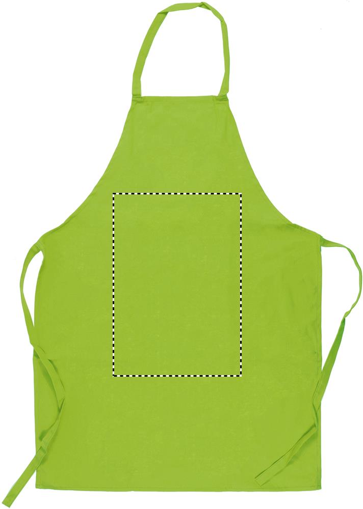 Kitchen apron in cotton front middle 48
