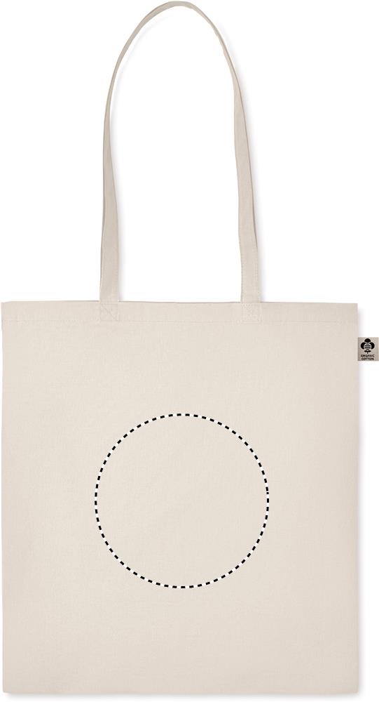 Shopper in cotone organico embroidery 13