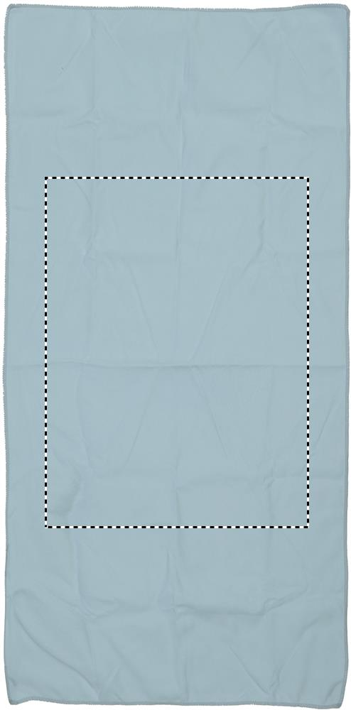 Sport towel in nylon pouch towel front 04
