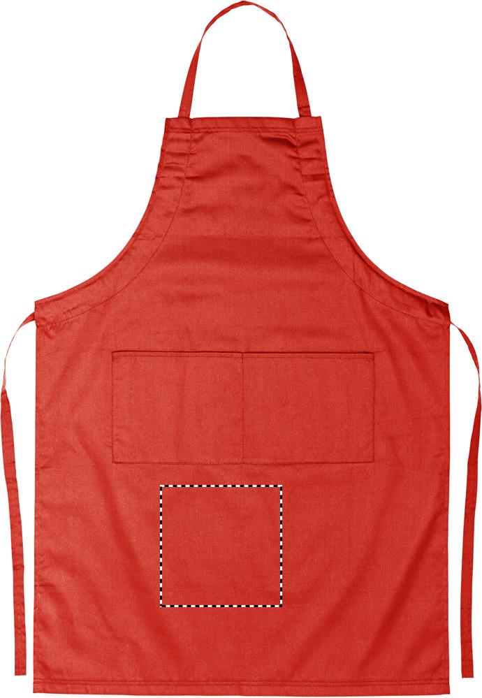 Adjustable apron below pocket e 05