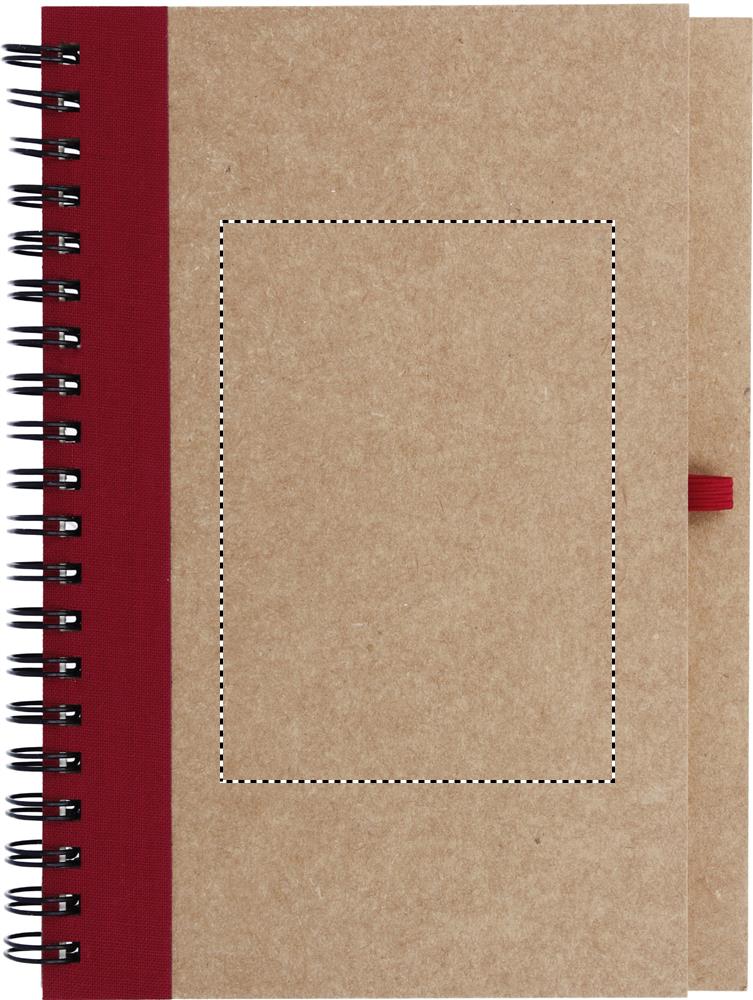 B6 recycled notebook with pen front laser 05