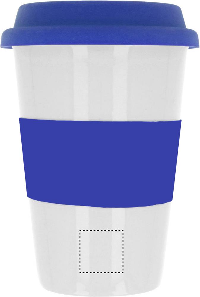 Ceramic mug w/ lid and sleeve front lower pad 04