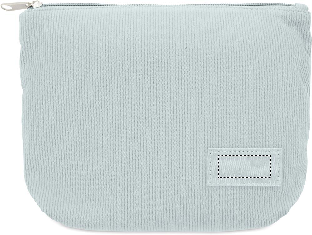 Porta cosmetici in velluto front patch 66