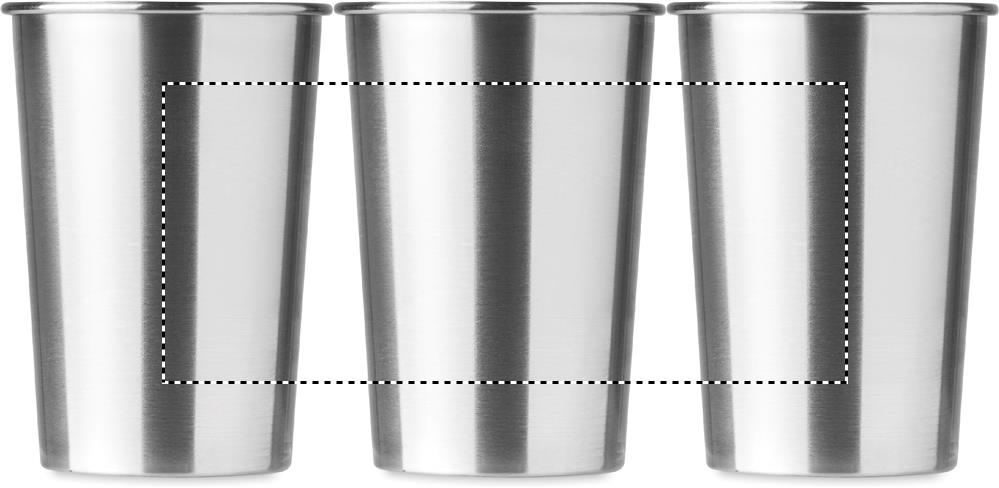 Stainless Steel cup 350ml roundscreen 16