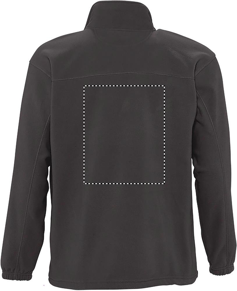 NORTH Zipped Fleece Jacket back cr