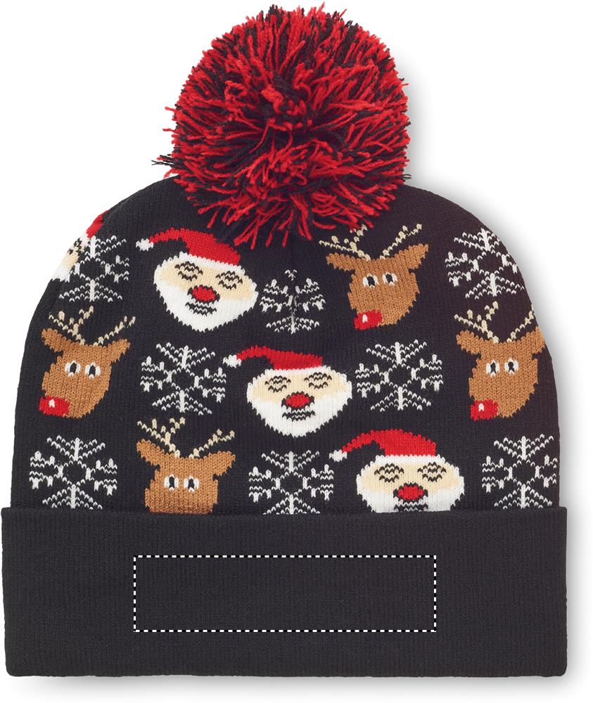 Christmas knitted beanie side 2 03