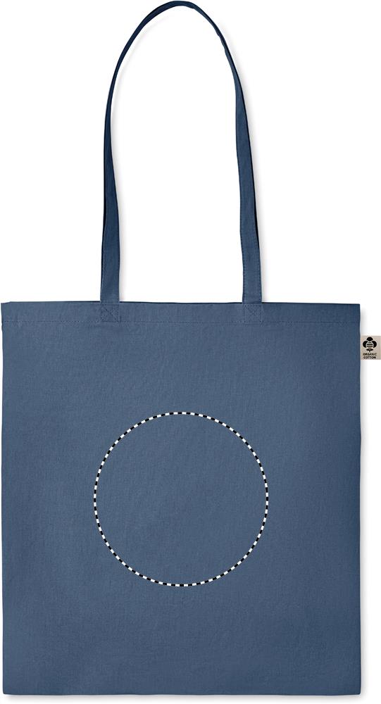 Organic cotton shopping bag embroidery 04