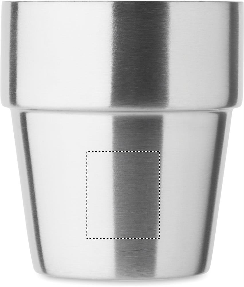 Double wall tumbler 250 ml front lower 16