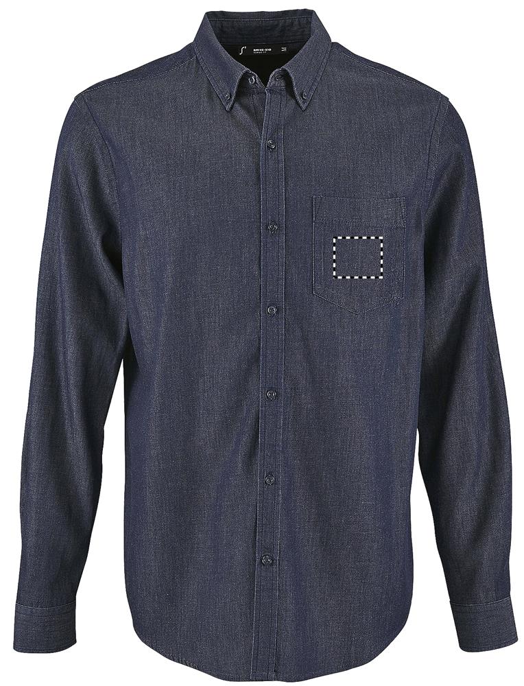 BARRY MEN DENIM SHIRTZ front pocket ev