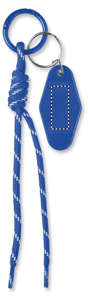 Braided rope with tag keyring side 1 37