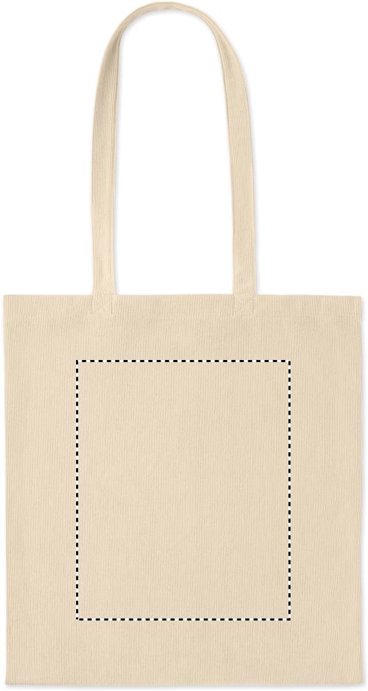 Shopper in velluto a coste embroidery 13