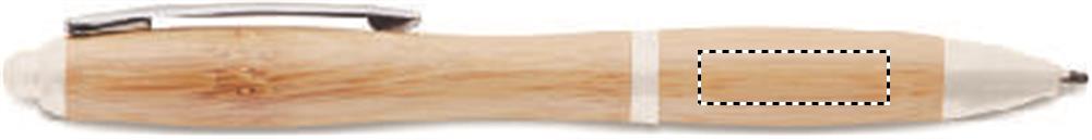 Penna a sfera in ABS e bamboo barrel left handed 06