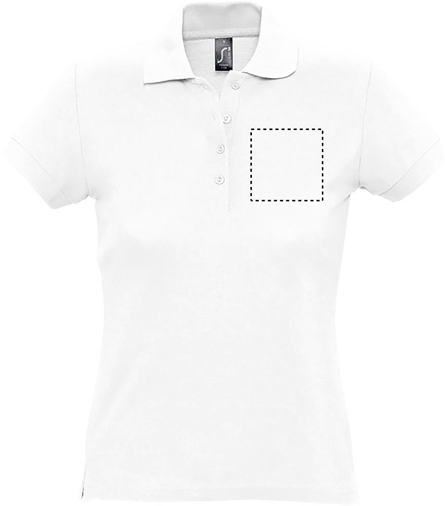 PASSION WOMEN POLO 170g chest wh