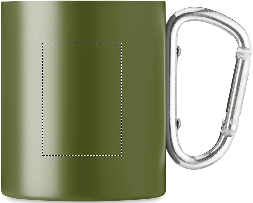 Double wall metal mug 300 ml right handed 60
