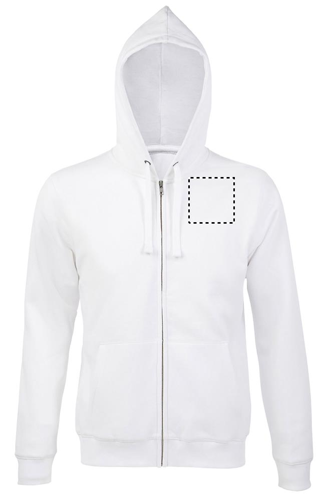 SPIKE HOOD UOMO 280gr chest wh