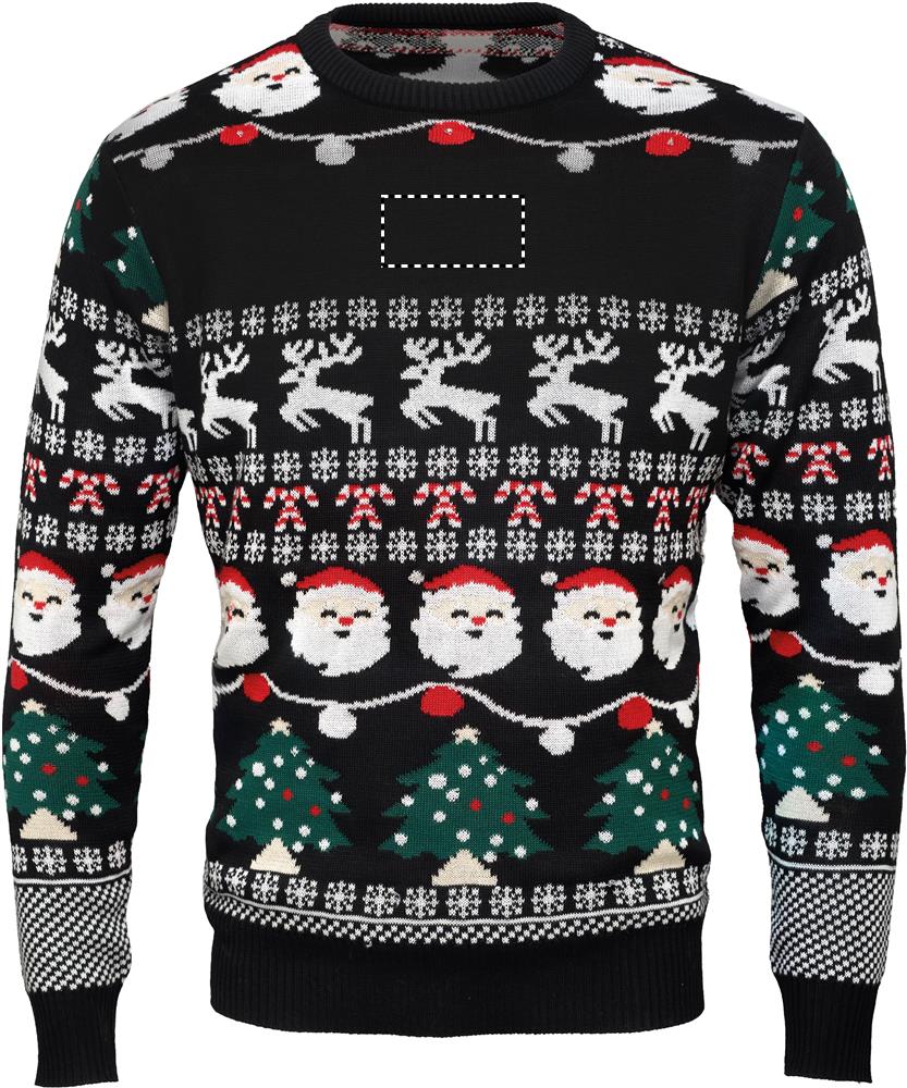 Christmas LED sweater S/M embroidery center 03