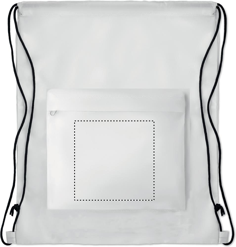 210D Polyester drawstring bag pocket 06