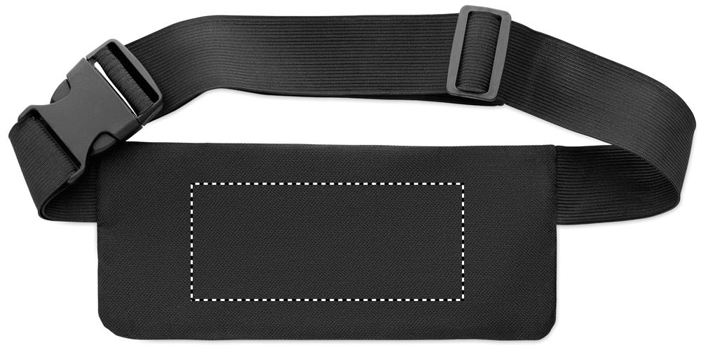 Sports waist bag 600D RPET back 03