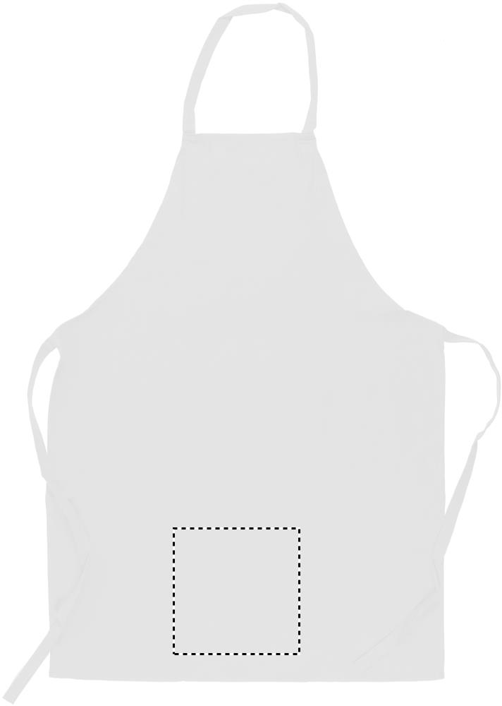 Kitchen apron in cotton lower embroidery 06