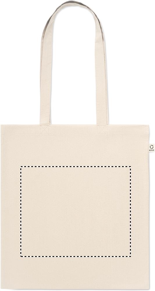 Shopper in cotone riciclato embroidery 13