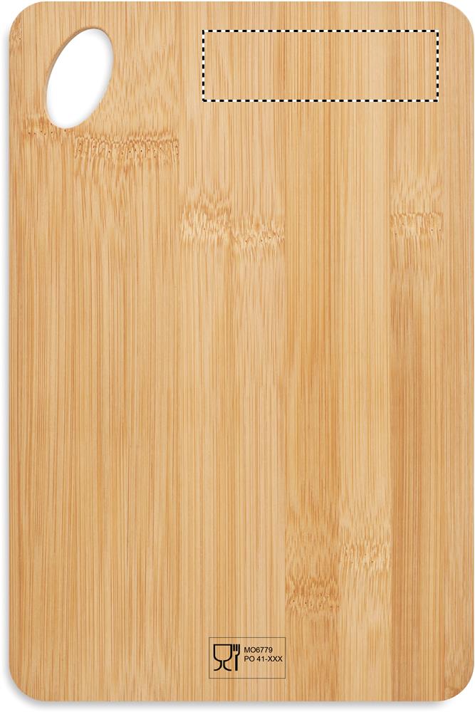 Large bamboo cutting board side 2 corner 40