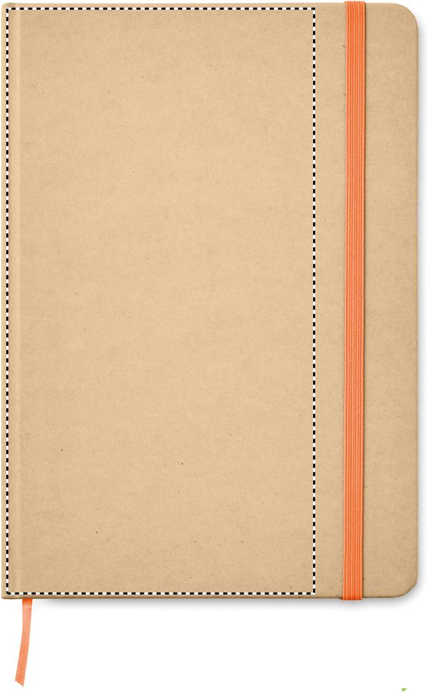 A5 recycled notebook 80 lined front pd 10