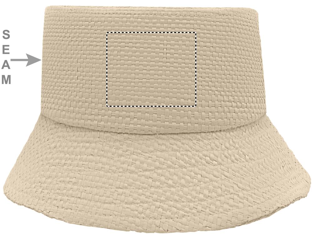 Paper straw bucket hat back upper 13