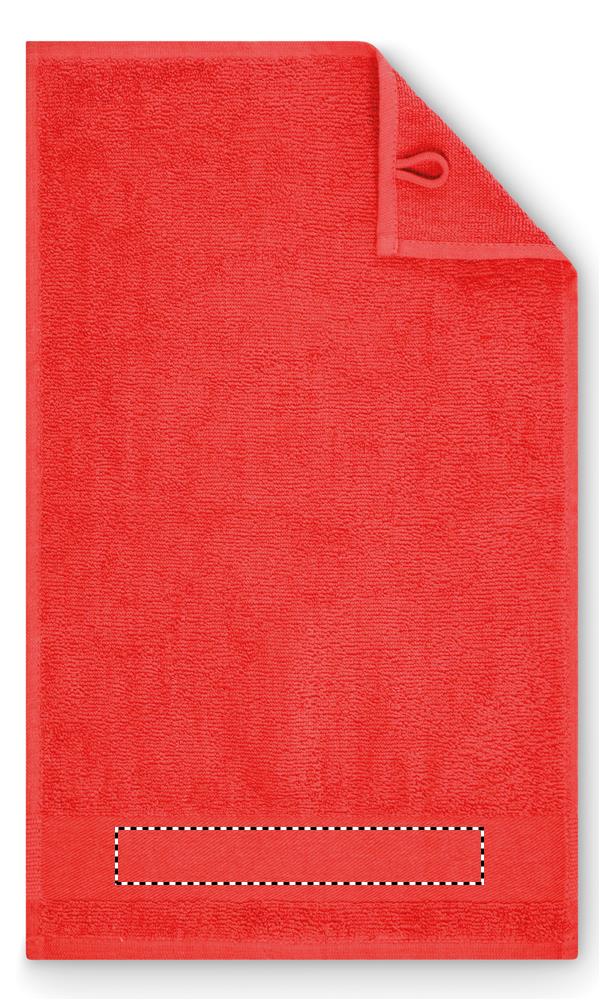 Asciugamano da ospite in cotone strip embroidery 05