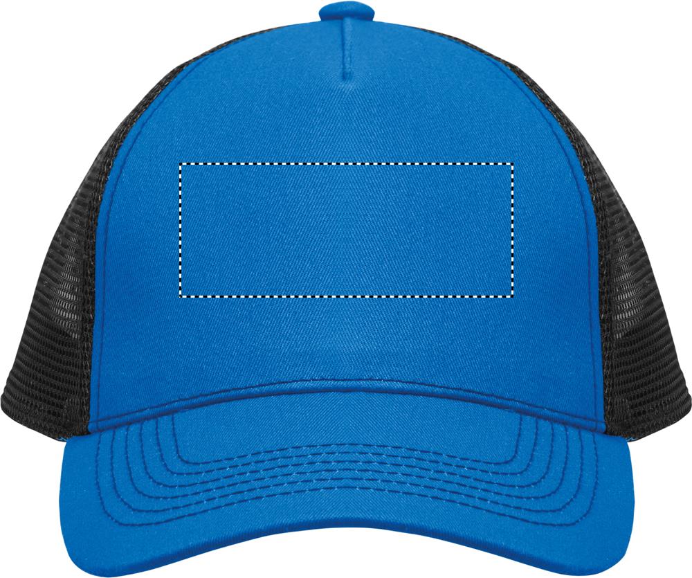 5 panel trucker cap front screen 37