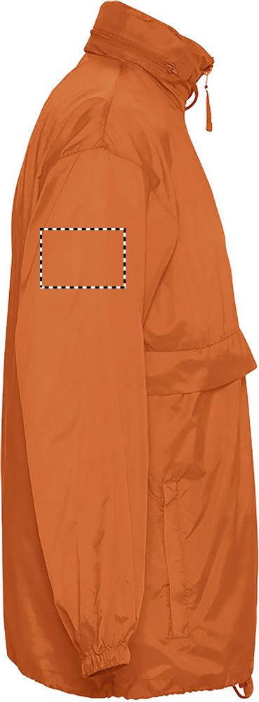 Giacca a vento SURF Unisex arm right or