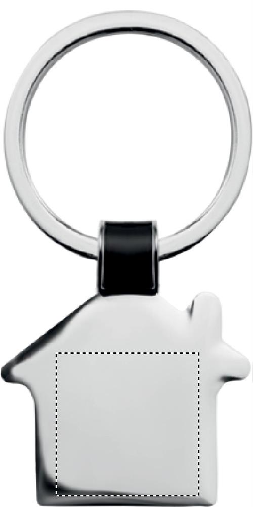 House shaped key ring back 03