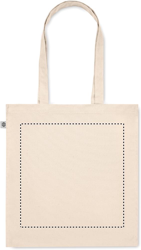 Organic cotton shopping bag back 13