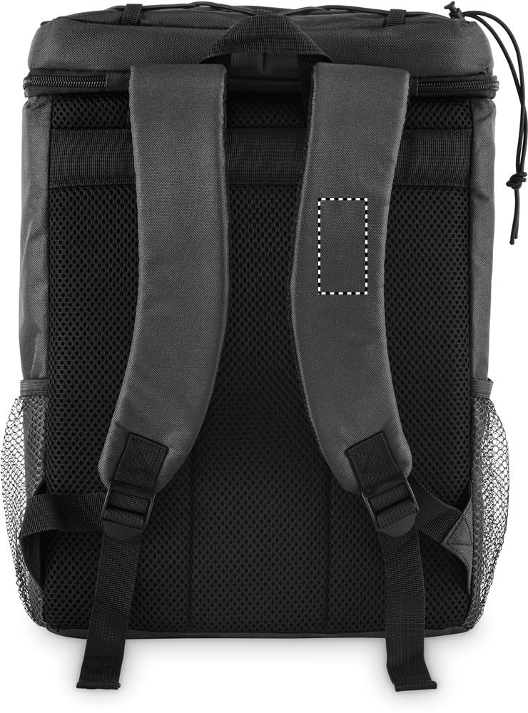 Cooler backpack in 600D RPET shoulder strap left 03