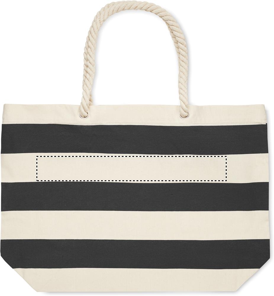 Cotton beach bag 220 gr/m² stripe 1 03